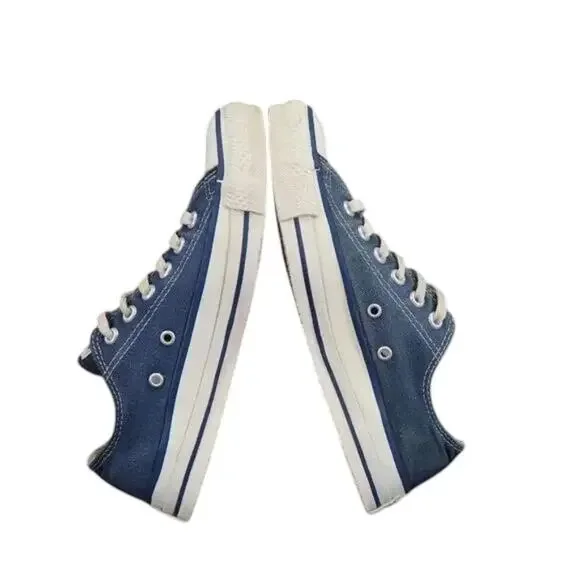 Converse Shoes Made In USA Mens 5.5 Sneaker All Star Canvas Vintage Lace Up Blue - Picture 13 of 15